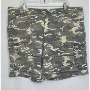 Guide Gear‎ Ripstop Cargo Shorts Mens Size 42 Tan Camo 100% Cotton 8" Inseam